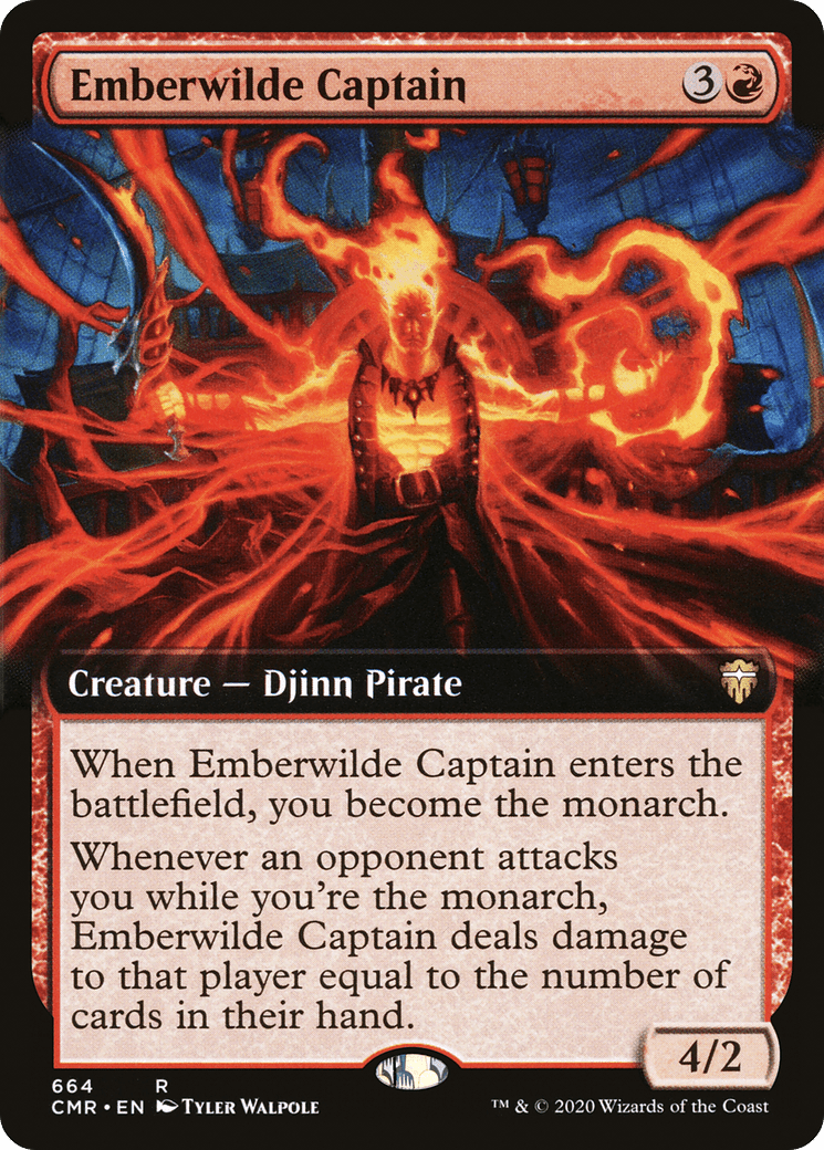 Emberwilde Captain (Extended Art) [Commander Legends] Foil