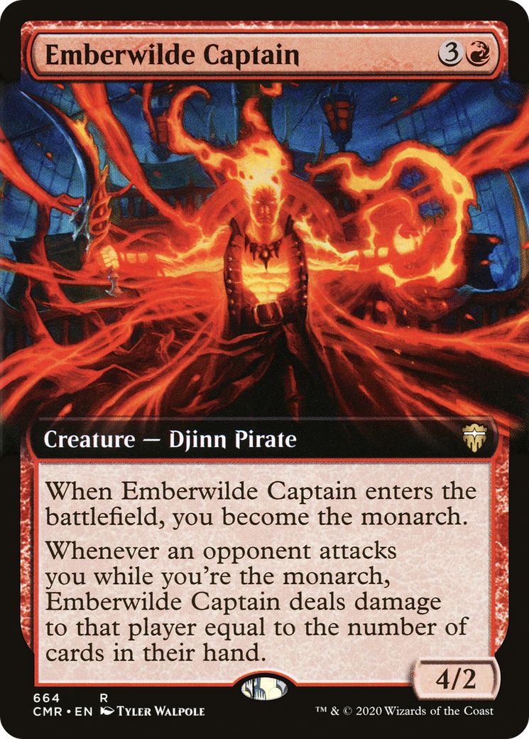 Emberwilde Captain (Extended Art) [Commander Legends] Foil