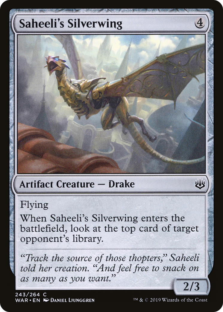Saheeli's Silverwing [War of the Spark] Foil
