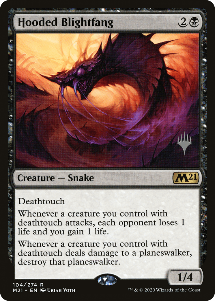 Hooded Blightfang (Promo Pack) [Core Set 2021 Promos] Foil