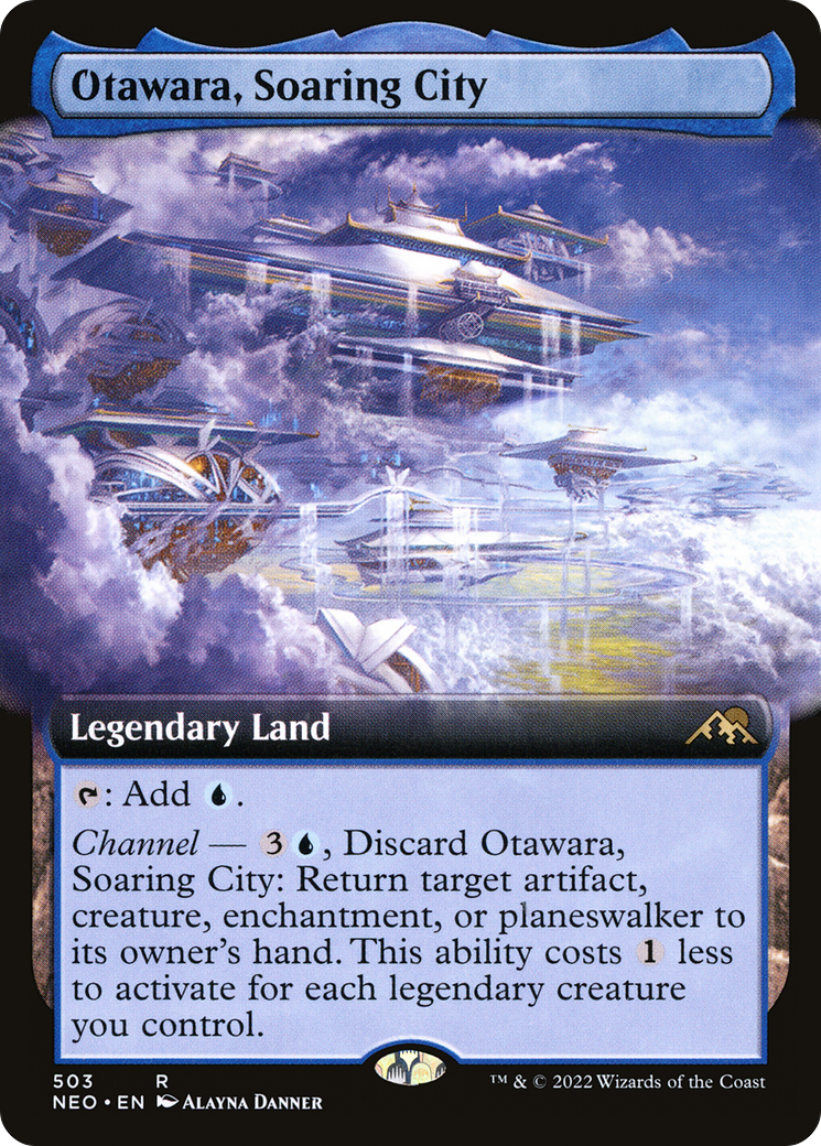 Otawara, Soaring City (Extended Art) [Kamigawa: Neon Dynasty] Foil