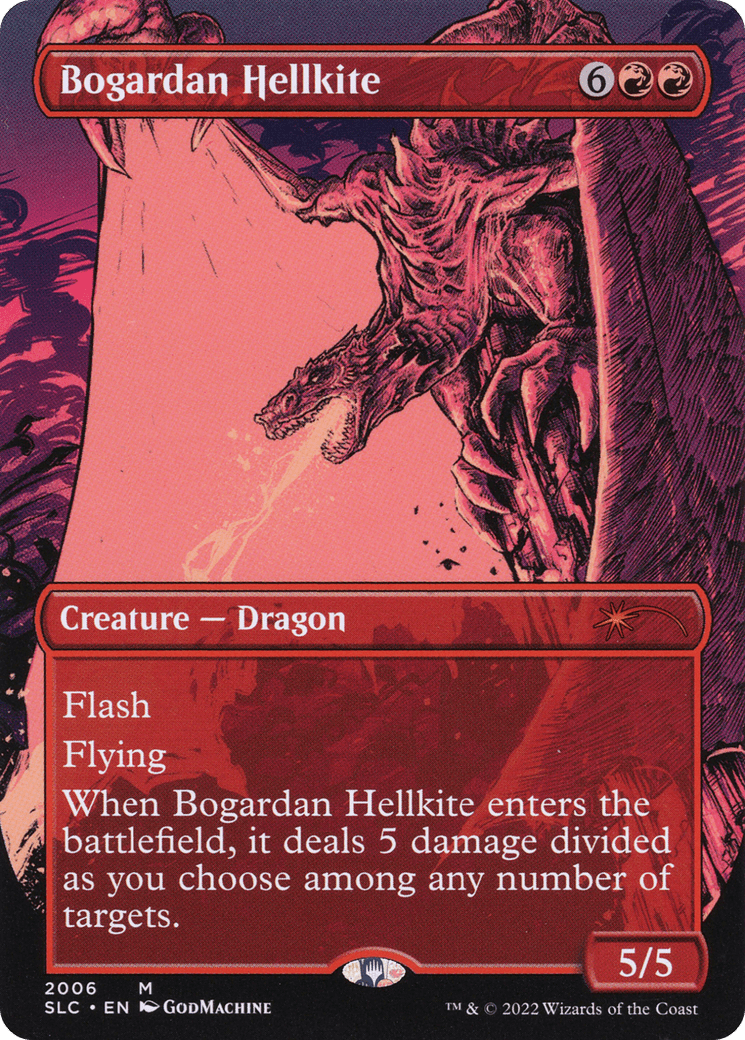 Bogardan Hellkite (Borderless) [Secret Lair 30th Anniversary Countdown Kit] Foil