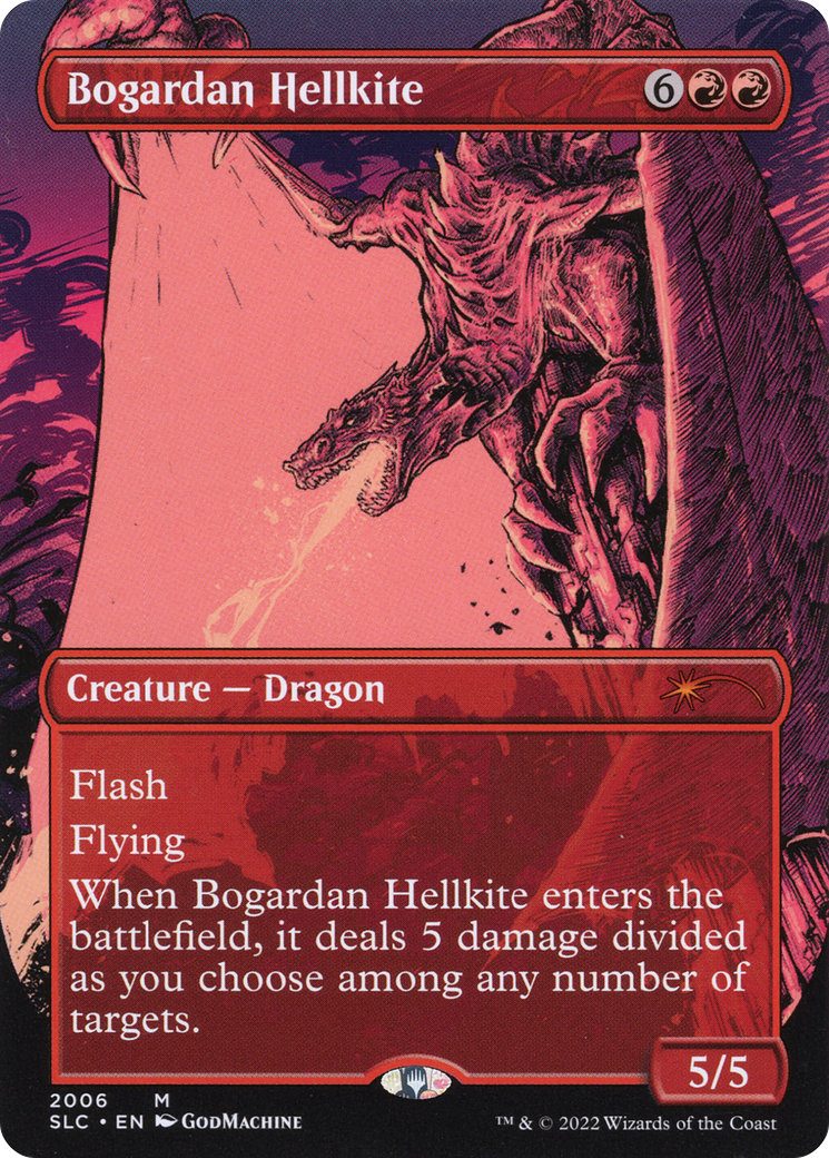 Bogardan Hellkite (Borderless) [Secret Lair 30th Anniversary Countdown Kit] Foil