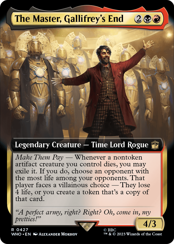 The Master, Gallifrey's End (Extended Art) [Doctor Who] Foil