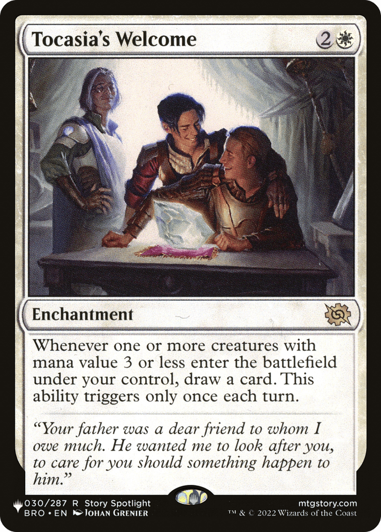 Tocasia's Welcome |  (BRO-30) [The List]