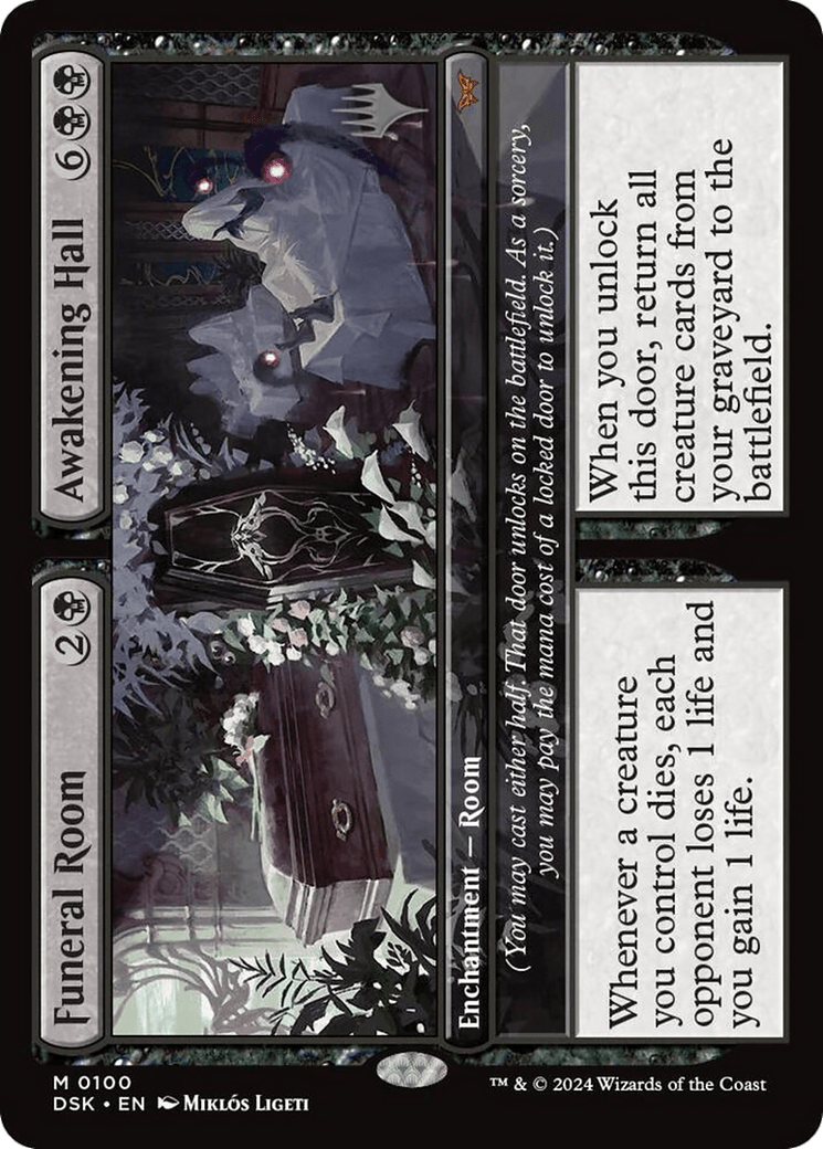 Funeral Room // Awakening Hall [Duskmourn: House of Horror Promos] Foil