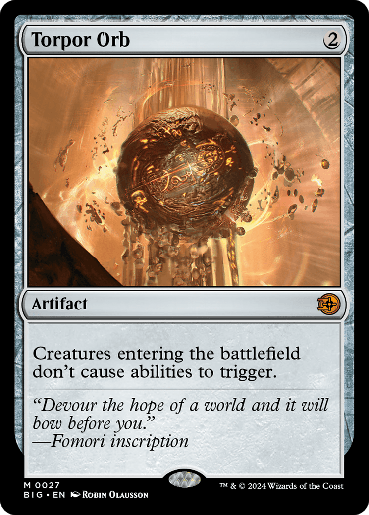 Torpor Orb [Outlaws of Thunder Junction: The Big Score] Foil