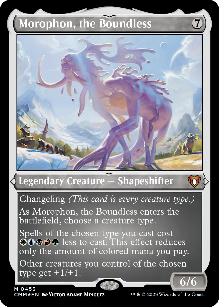Morophon, the Boundless (CMM-453) - Commander Masters Etched Foil