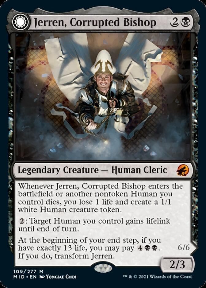 Jerren, Corrupted Bishop // Ormendahl, the Corrupted [Innistrad: Midnight Hunt] Foil