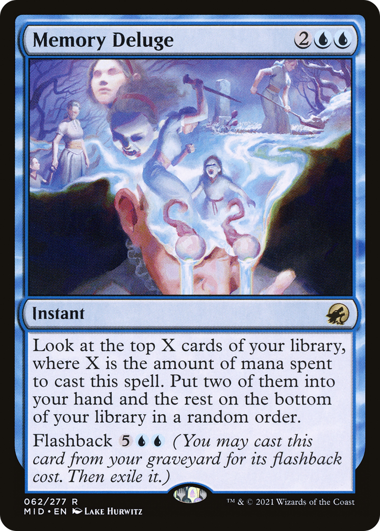 Memory Deluge [Innistrad: Midnight Hunt] Foil
