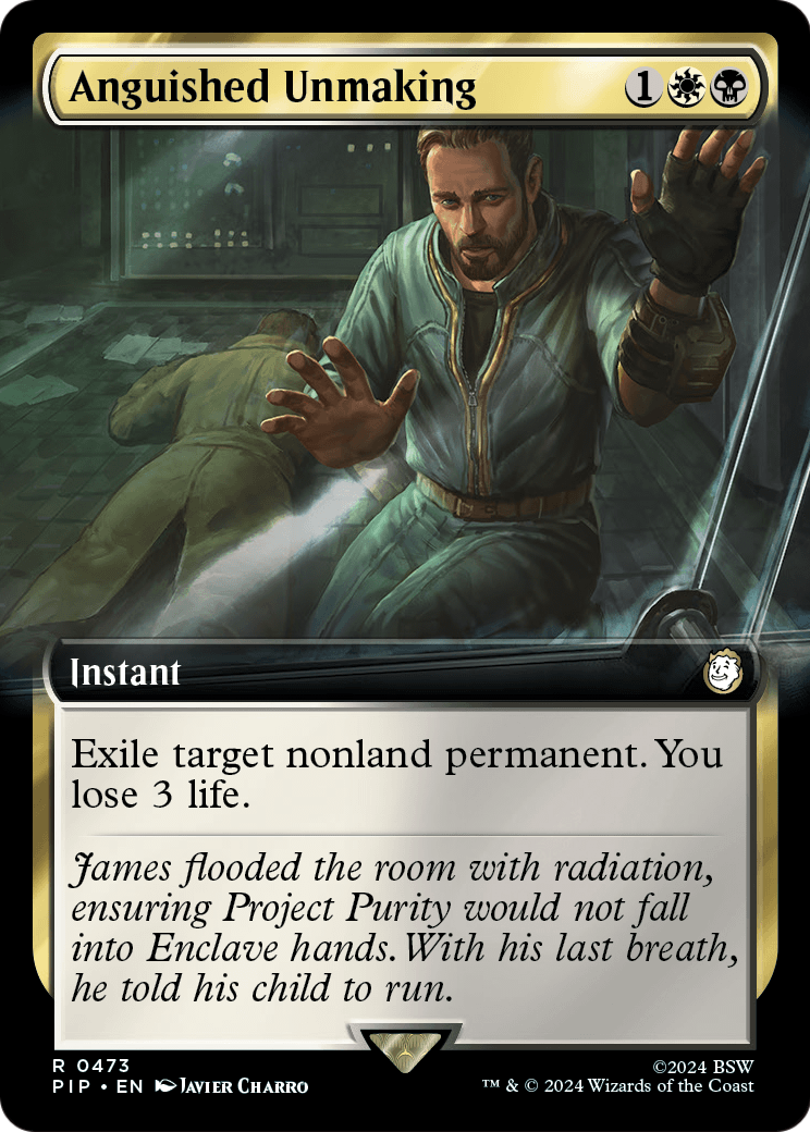 Anguished Unmaking (Extended Art) [Fallout] Foil