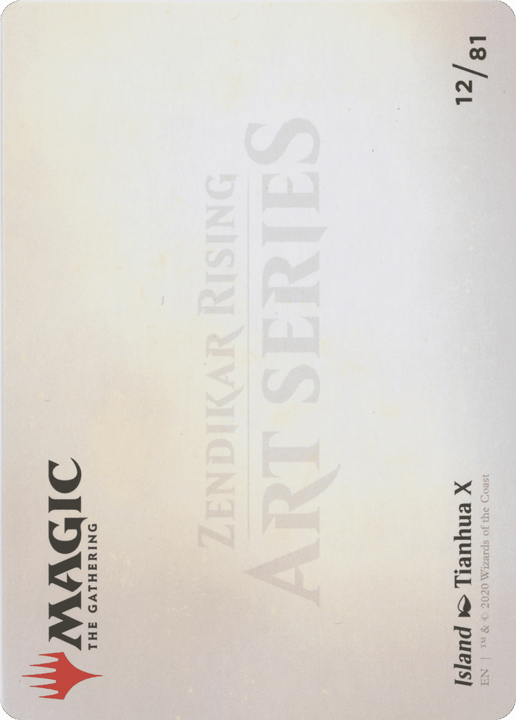 Island // Island (AZNR-012) - Zendikar Rising Art Series (Borderless)