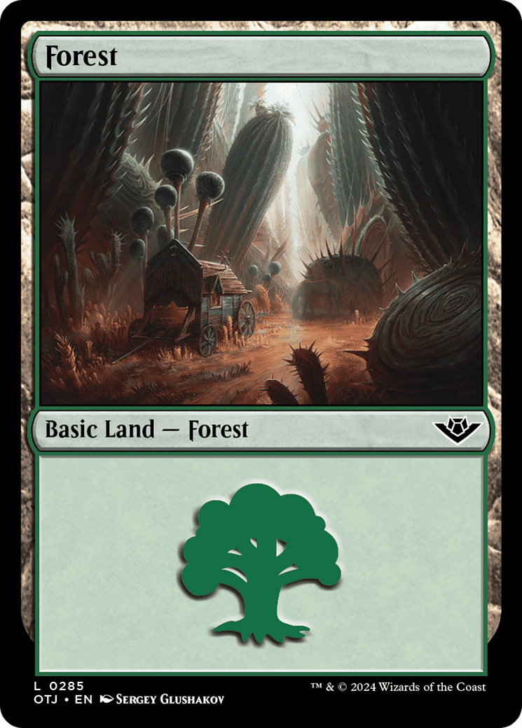 Forest (0285) [Outlaws of Thunder Junction] Foil