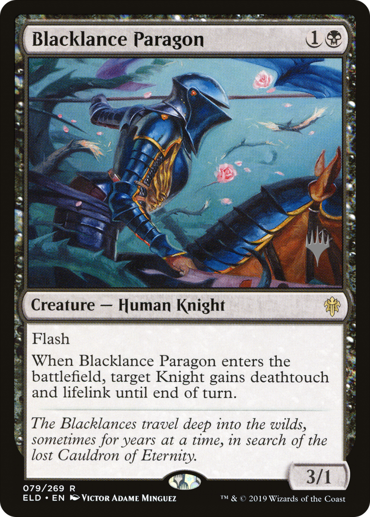 Blacklance Paragon (PELD-79P) - Throne of Eldraine Promos Foil