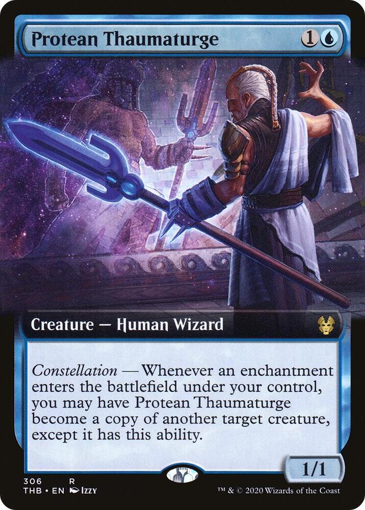 Protean Thaumaturge 306/254 (Theros Beyond Death)  - Extended Art