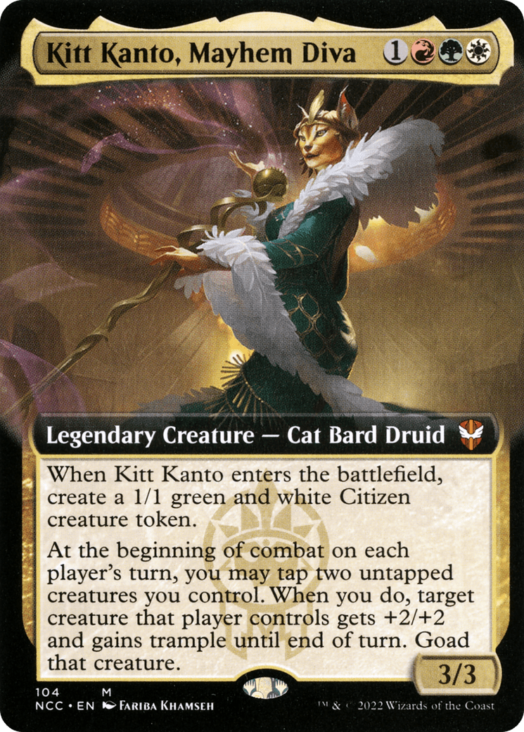 Kitt Kanto, Mayhem Diva (Extended Art) [Streets of New Capenna Commander]
