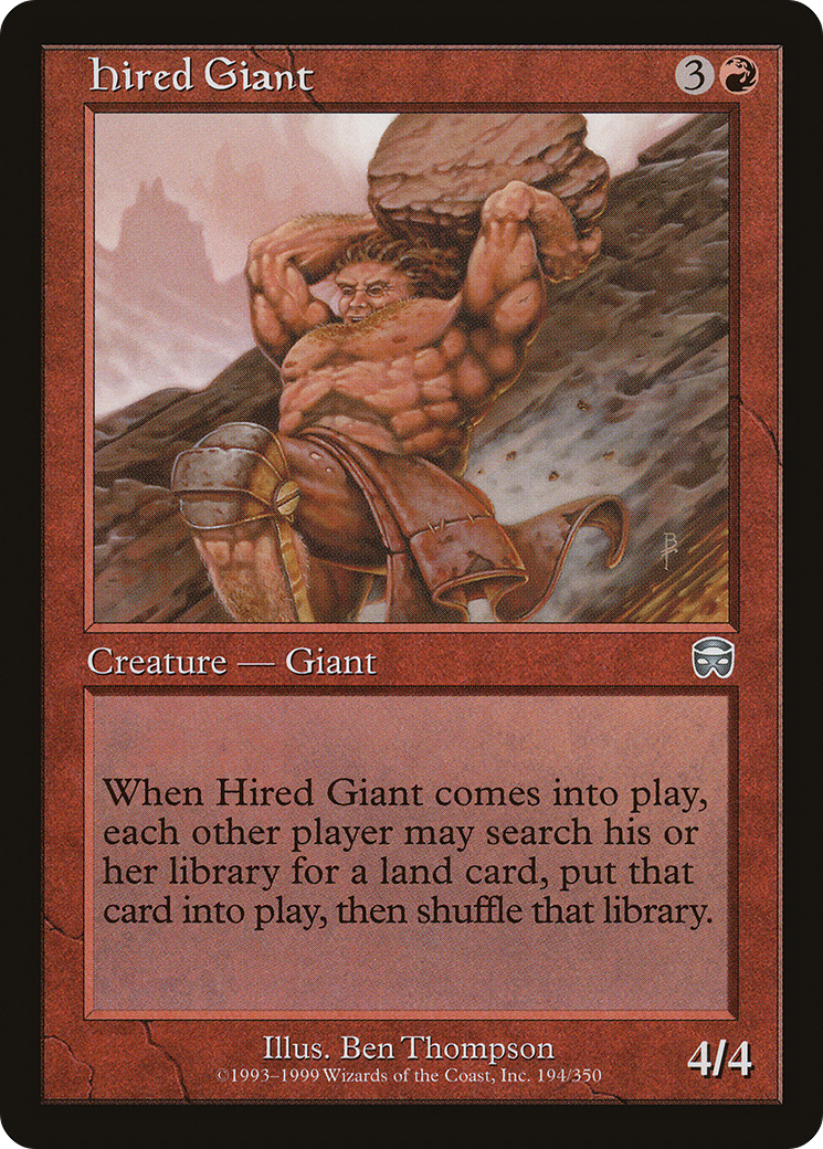 Hired Giant [Mercadian Masques] Foil