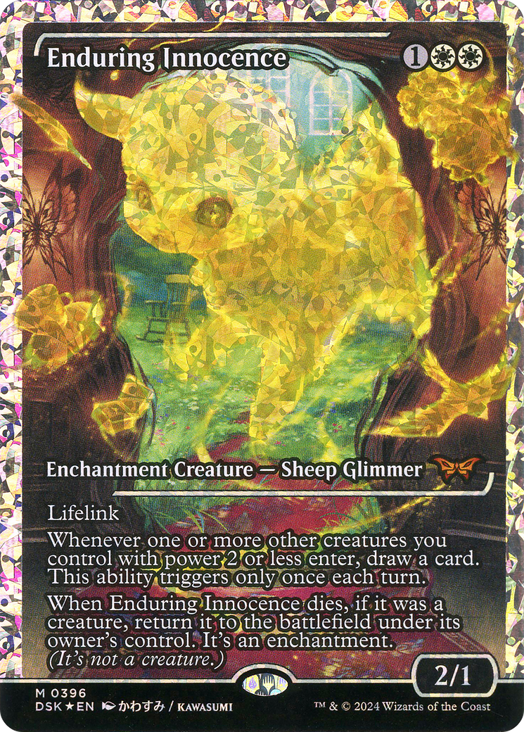 Enduring Innocence (Japan Showcase) (Fracture Foil) [Duskmourn: House of Horror]
