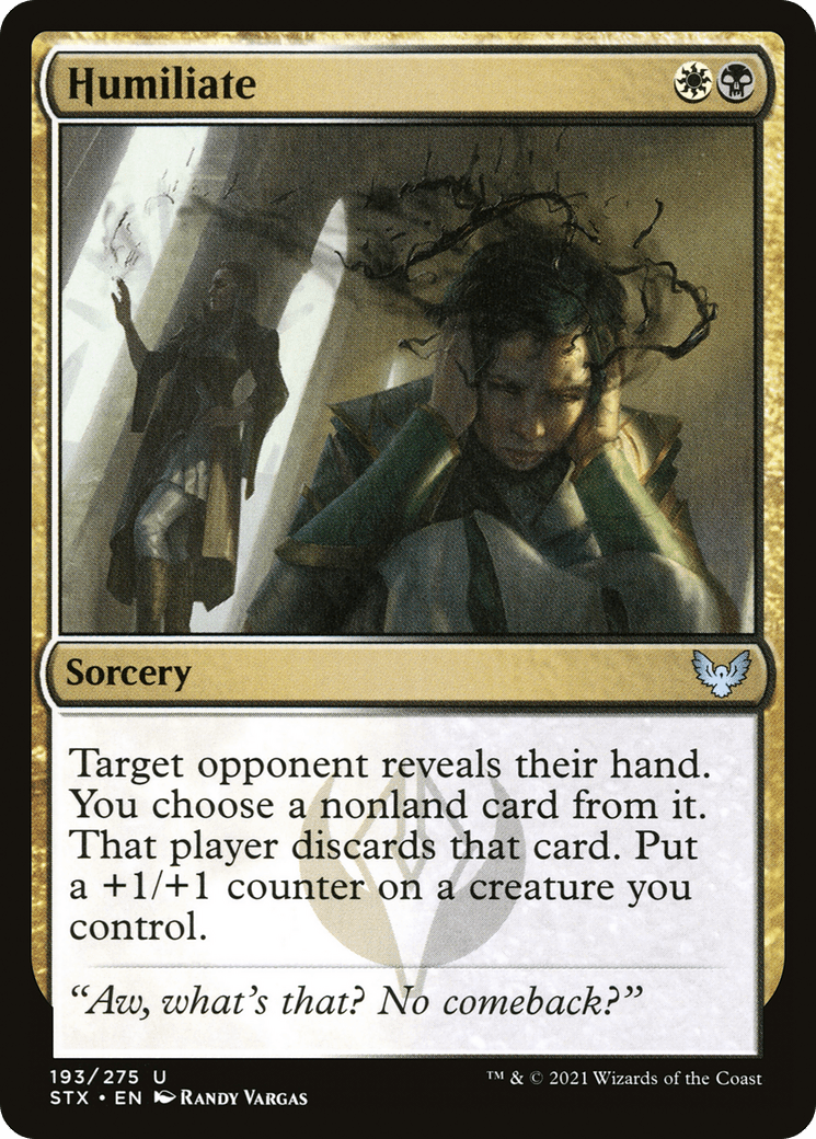 Humiliate [Strixhaven: School of Mages] Foil
