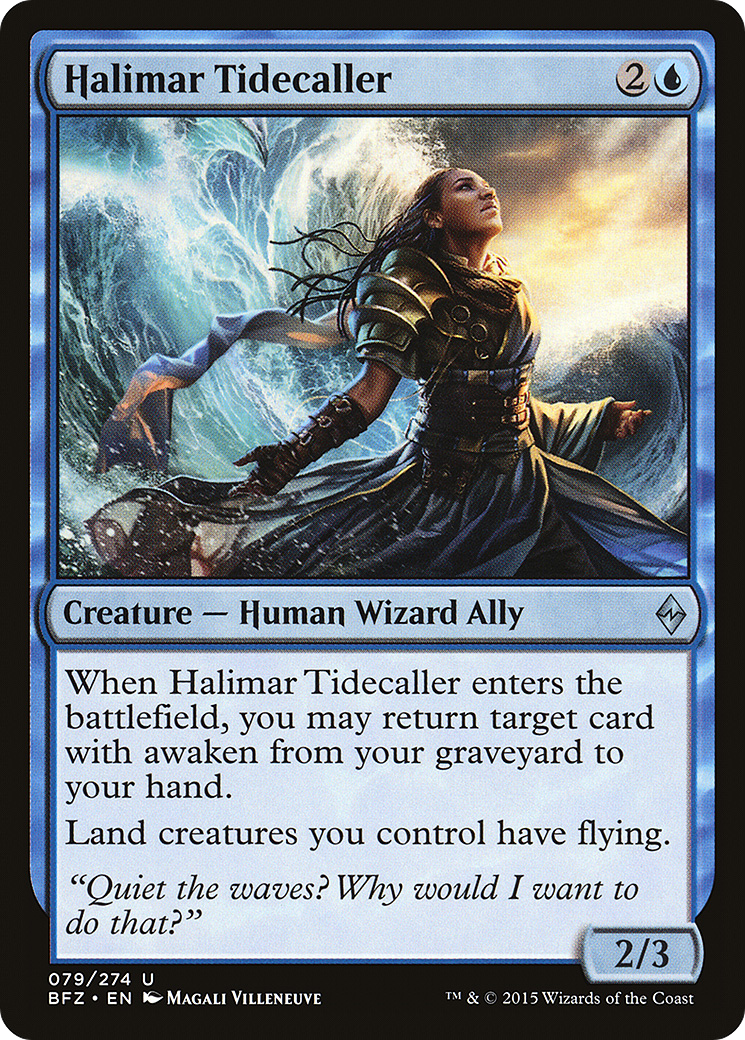 Halimar Tidecaller [Battle for Zendikar] Foil