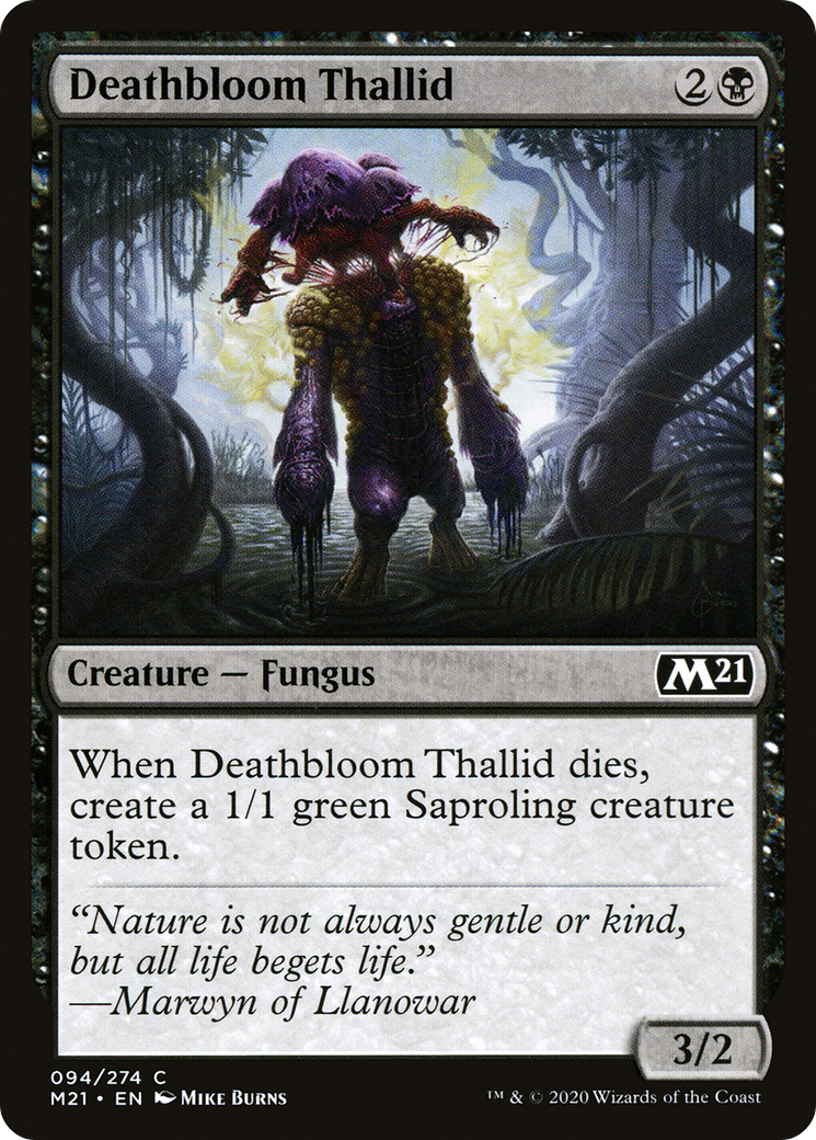 Deathbloom Thallid [Core Set 2021] Foil