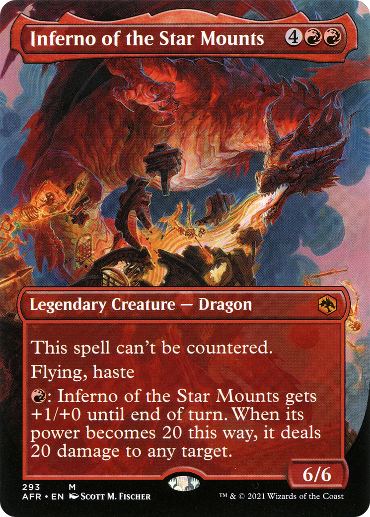 Inferno of the Star Mounts (Borderless Alternate Art) [Dungeons & Dragons: Adventures in the Forgotten Realms] Foil