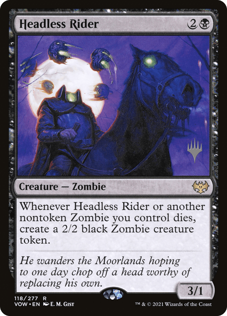 Headless Rider (Promo Pack) [Innistrad: Crimson Vow Promos] Foil