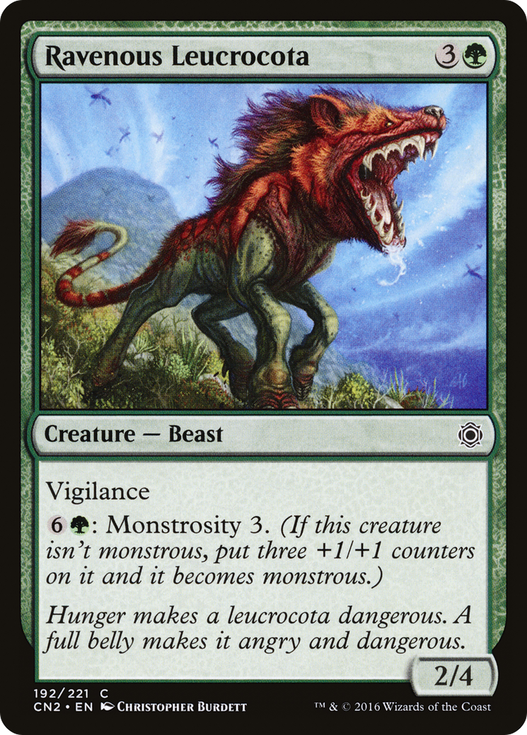 Ravenous Leucrocota [Conspiracy: Take the Crown] Foil