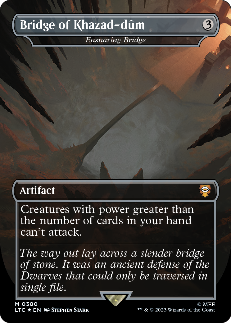 Bridge of Khazad-dum - Ensnaring Bridge (Surge Foil Realms and Relics) [The Lord of the Rings: Tales of Middle-Earth Commander]