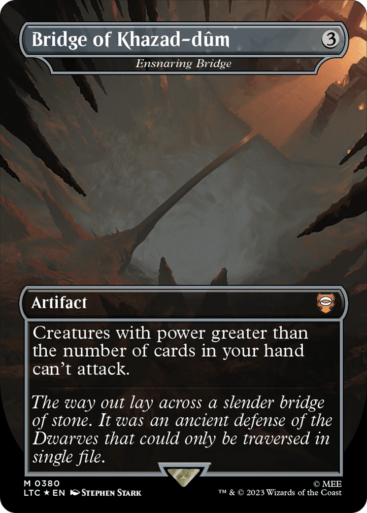 Bridge of Khazad-dum - Ensnaring Bridge (Surge Foil Realms and Relics) [The Lord of the Rings: Tales of Middle-Earth Commander]