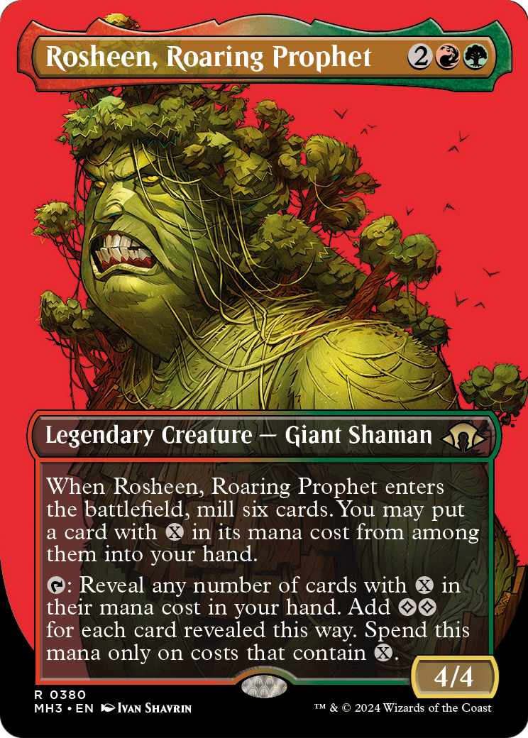 Rosheen, Roaring Prophet (Borderless) [Modern Horizons 3] Foil