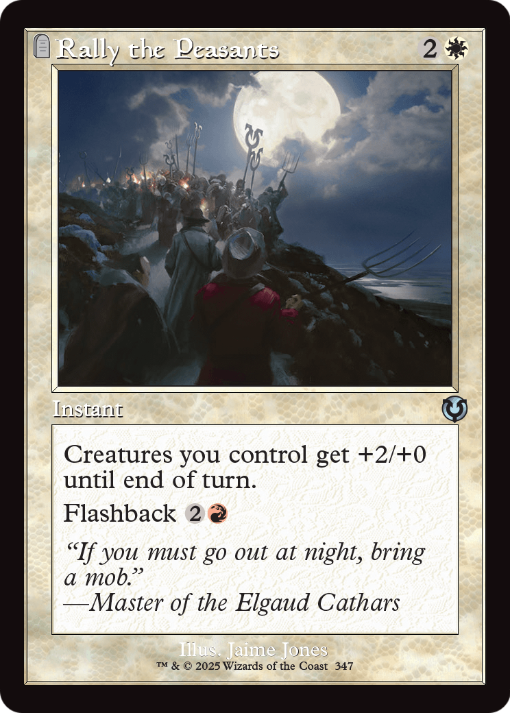 Rally the Peasants (Retro Frame) (-347) [Innistrad Remastered]  Foil