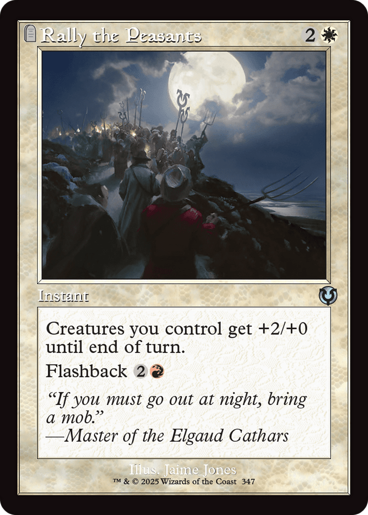 Rally the Peasants (Retro Frame) (-347) [Innistrad Remastered]  Foil