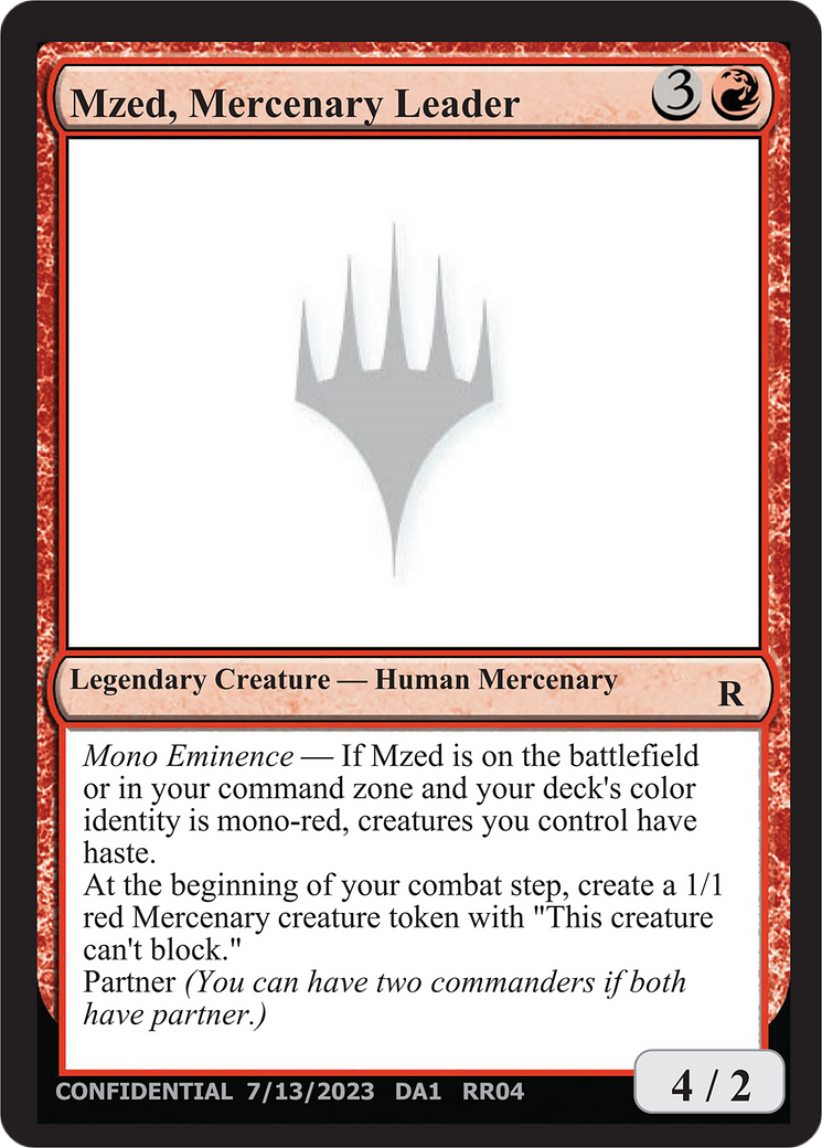 Mzed, Mercenary Leader (DA1-RR04A) - Unknown Event