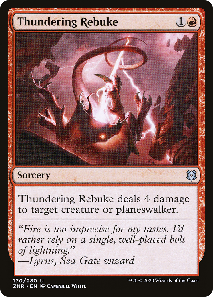Thundering Rebuke [Zendikar Rising] Foil