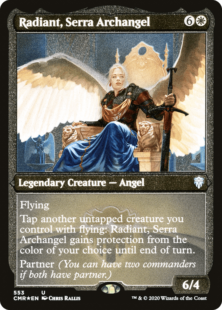 Radiant, Serra Archangel (553) [Commander Legends]  Foil