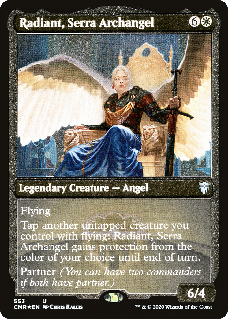 Radiant, Serra Archangel (553) [Commander Legends]  Foil