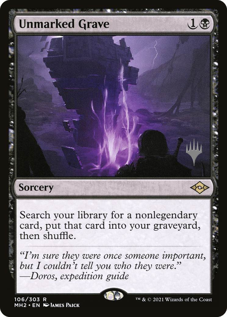 Unmarked Grave (Promo Pack) [Murders at Karlov Manor Promos] Foil