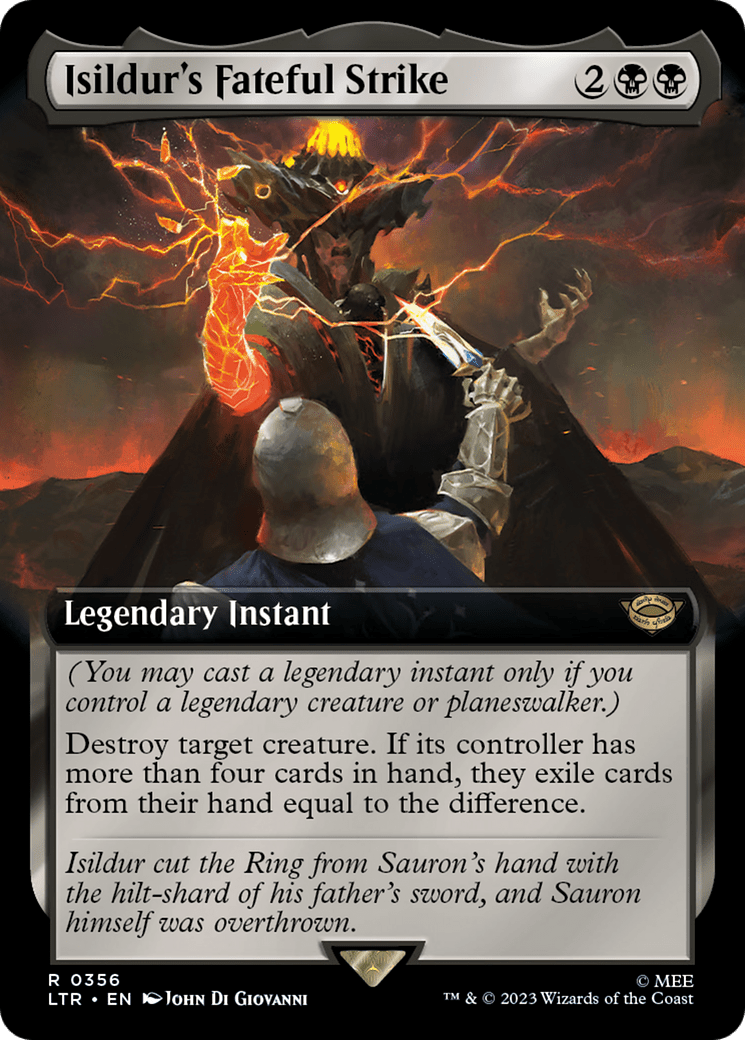 Isildur's Fateful Strike (Extended Art) [The Lord of the Rings: Tales of Middle-Earth] Foil