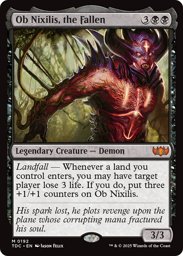 Ob Nixilis, the Fallen (192) [Commander: Tarkir: Dragonstorm]