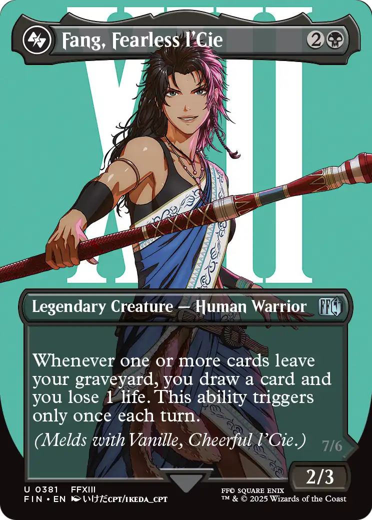 Fang, Fearless l'Cie (Borderless) (381) [FINAL FANTASY]  Foil