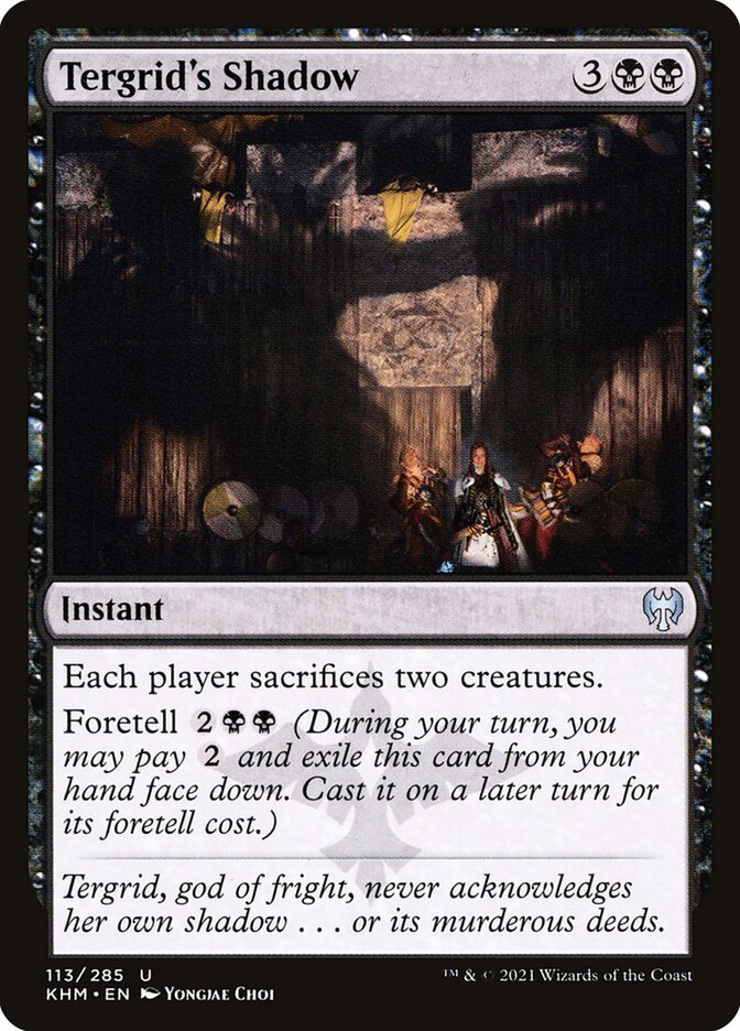 Tergrid's Shadow 113/285 (Kaldheim)  - Foil