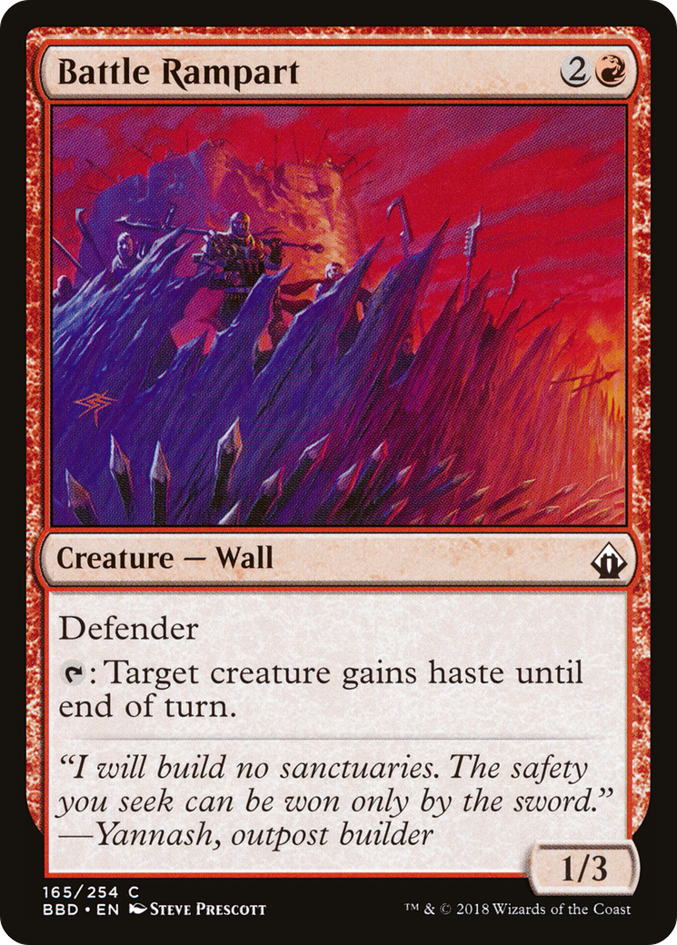 Battle Rampart [Battlebond] Foil