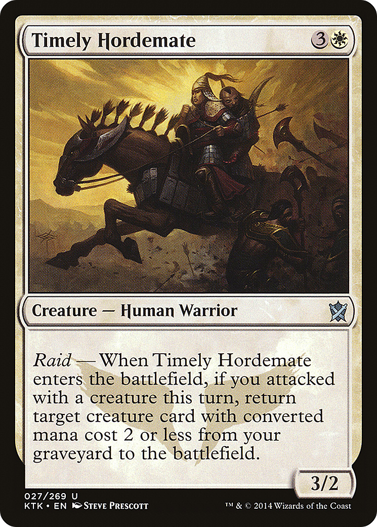 Timely Hordemate [Khans of Tarkir] Foil
