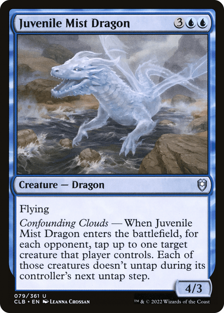 Juvenile Mist Dragon [Commander Legends: Battle for Baldur's Gate] Foil