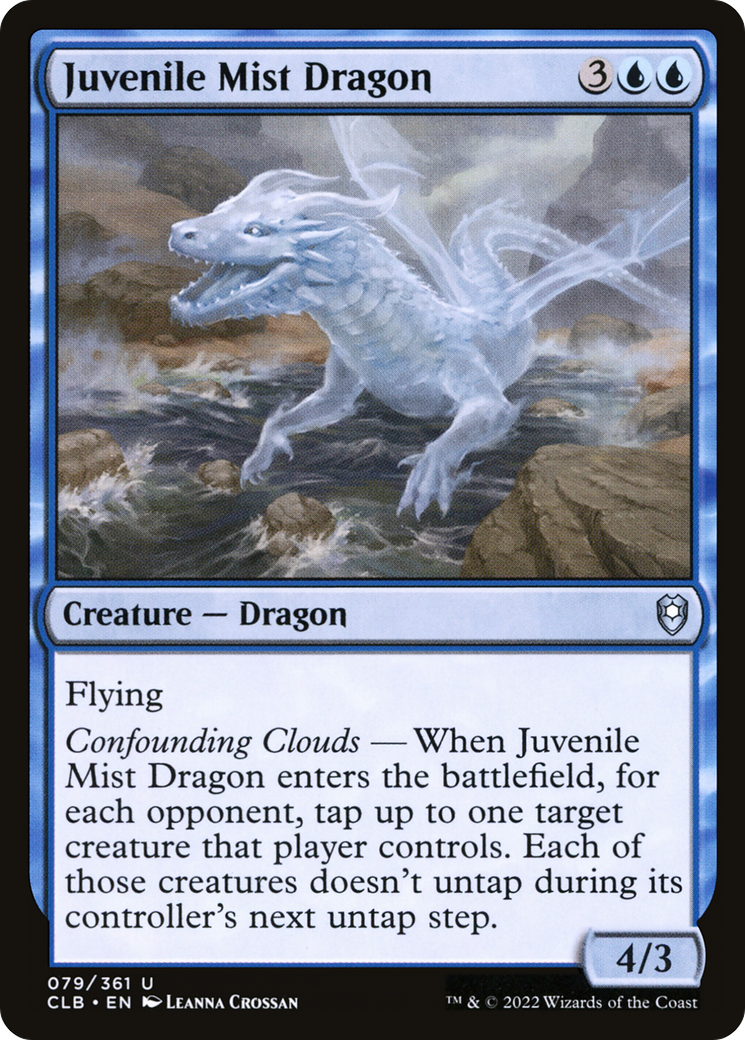 Juvenile Mist Dragon [Commander Legends: Battle for Baldur's Gate] Foil