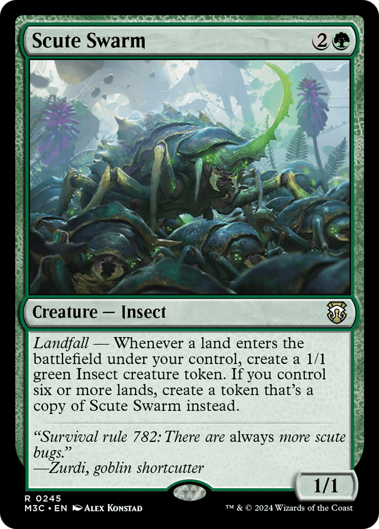 Scute Swarm (Ripple Foil) [Modern Horizons 3 Commander]