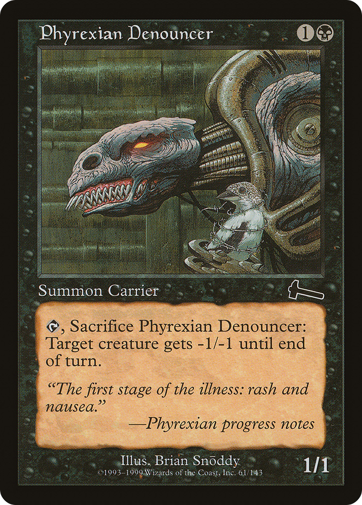 Phyrexian Denouncer [Urza's Legacy] Foil