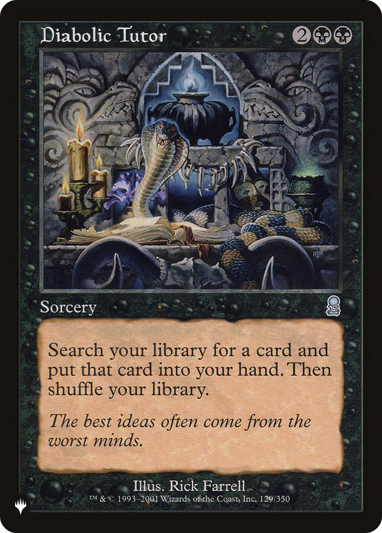 Diabolic Tutor |  (ODY-129) [The List]