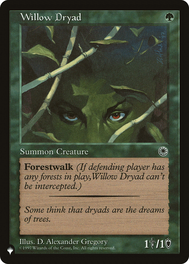 Willow Dryad |  (POR-193) [The List]